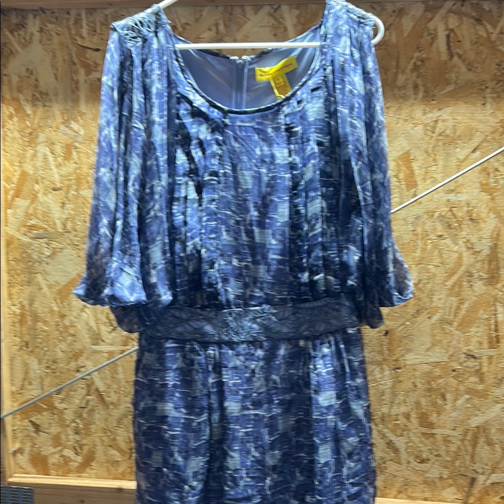 Blue Patterned Dress